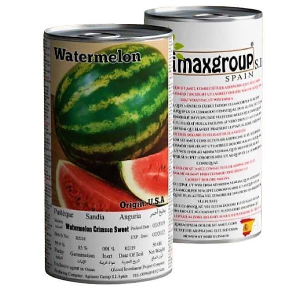 Crimson Sweet Watermelon Seeds Tin
