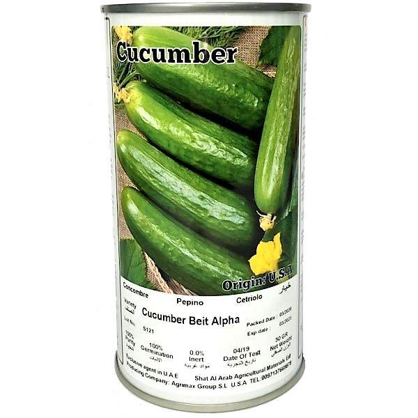 Hybrid Cucumber Beit Alpha Seeds Tin