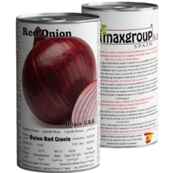 Onion red Creole Seeds Tin