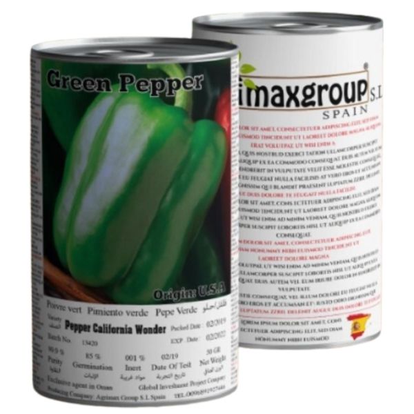 Pepper California Wonder Seeds Tin